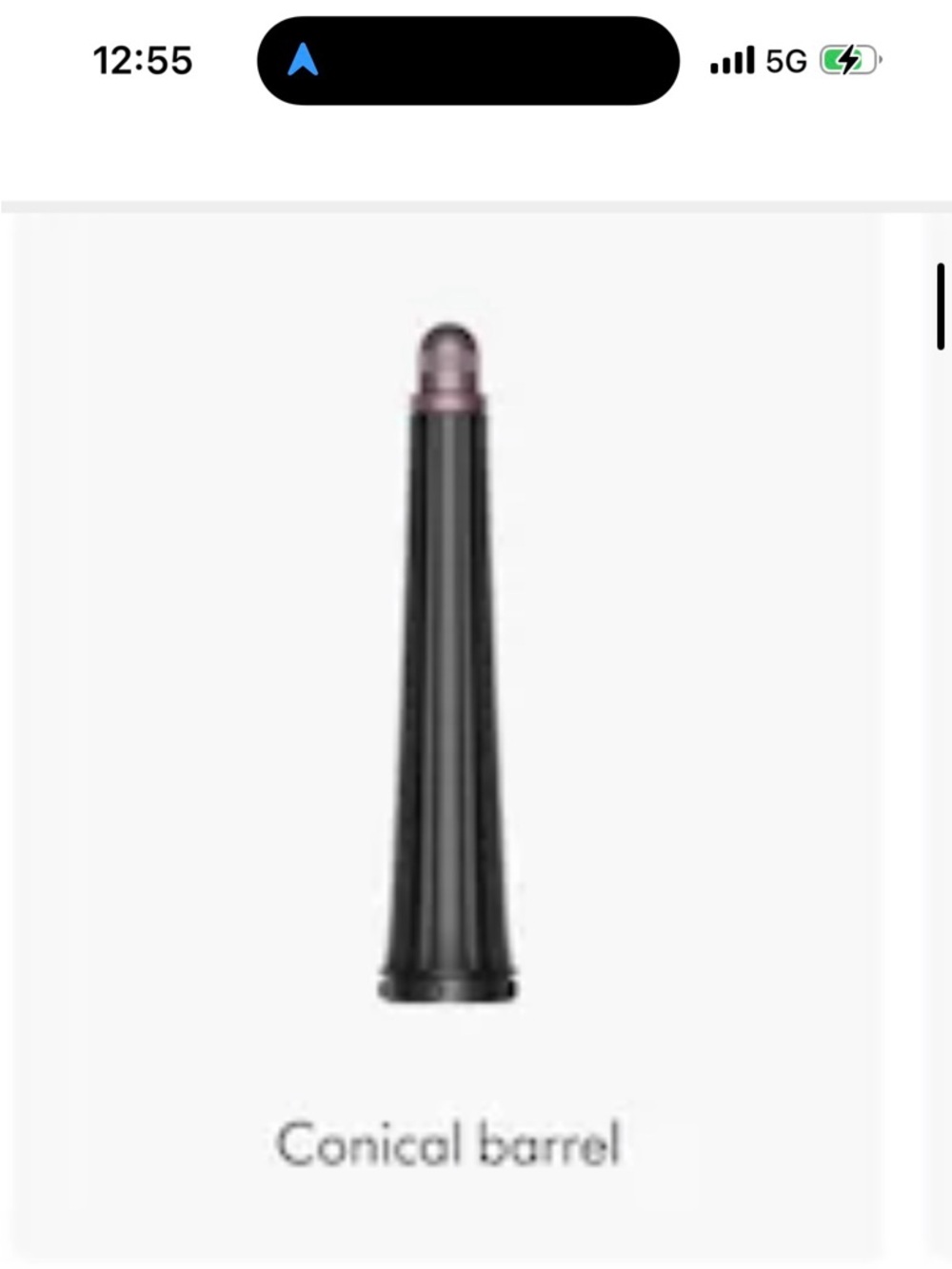 Dyson Black Curling Barrel Attachment